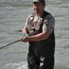 Salmon fishing on the Fraser River.